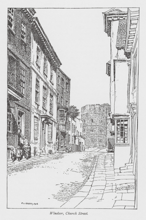 Windsor, Church Street (litho)