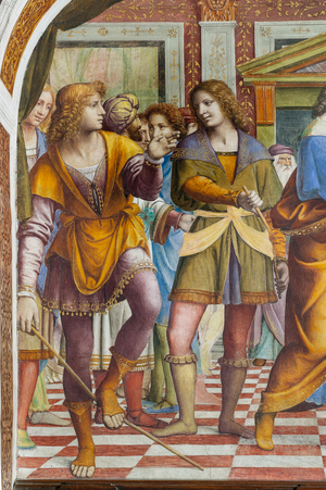 Detail of The Marriage of the Virgin Mary (fresco)