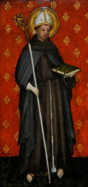 Saint Louis of Toulouse (1275-1298) by the Master of Saint Lawrence (active in Cologne around 1415-1430), 1425-1430.