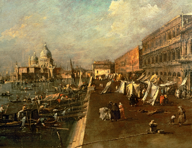Riva dei Schiavoni, Punta della Dogana and Chiesa della Salute, Venice