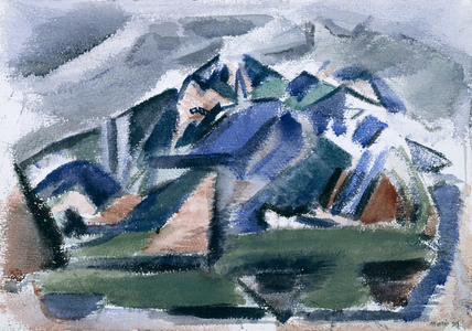 The Mountain, Taos, New Mexico, 1929 (w/c on paper)