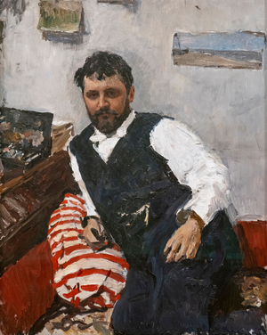 Portrait of Painter Konstantin Korovin, 1891, Oil on canvas