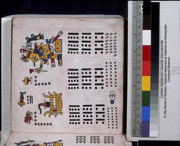 p.9 from the 'Codex Fejérváry-Mayer' (vellum)