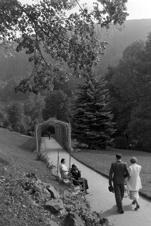 Holidays in the Black Forest, Germany 1930s (b/w photo)