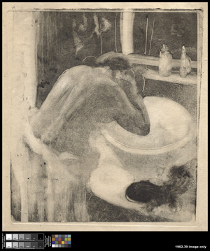 The Washbasin, c.1880-85 (monotype)