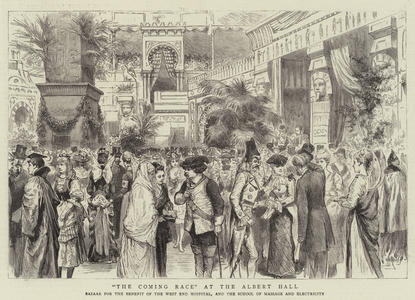 "The Coming Race" at the Albert Hall (engraving)