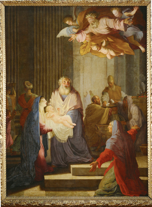 Presentation in the Temple (painting on canvas)