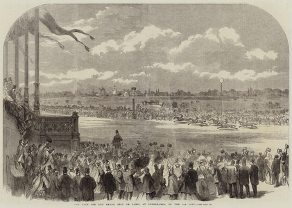The Race for the Grand Prix de Paris, at Longchamps, on the 5th Inst (engraving)