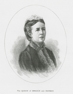 The Queen of Sweden and Norway (litho)