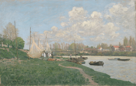 Drying Nets, 1872 (oil on canvas)
