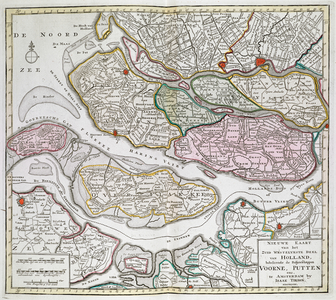 Nieuwe Kaart der van het Zuid Westelykste deel van Holland, behelzende de Baljuwschappen Voorne, Putten, enz.  [Thirty-six maps of the Netherlands]Isaak TirionBetween 1739 and 1757.