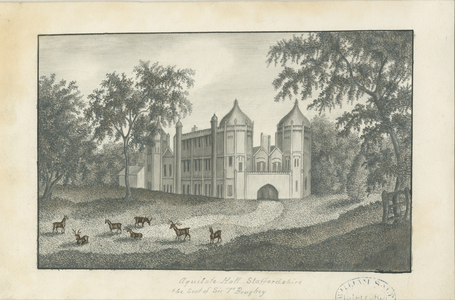 Forton - Aqualate Hall: pencil drawing, nd [19th cent] (drawing)