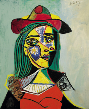 Woman in Hat and Fur Collar (Marie-Thérèse Walter), 1937 (oil on canvas)