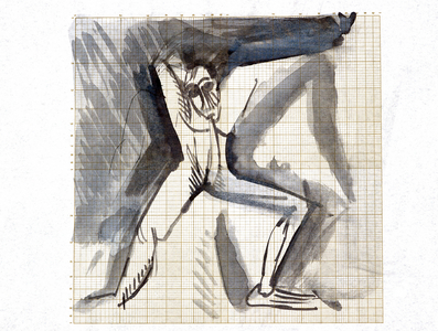 Picasso sketches 77, 1988 (drawing)