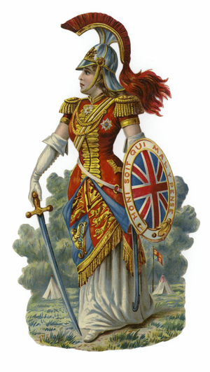 Britannia (colour litho)