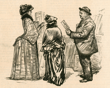 The Royal Academy; London; Seeking the opinion of an expert (engraving)