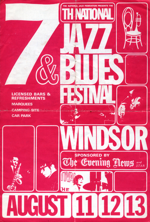 Leaflet for 1967 Jazz & Blues Festival in Windsor