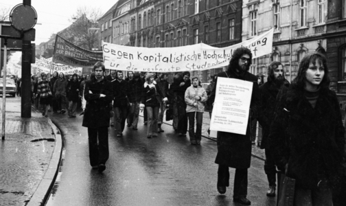 DEU, Germany, Dortmund: Students of the Dortmund University demonstrated …, 1975 (photo)
