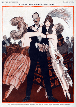La Vie Parisienne Magazine Plate, France, 1920s (print)