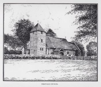 Perivale Church (litho)