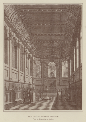 The Chapel, Queen's College (engraving)