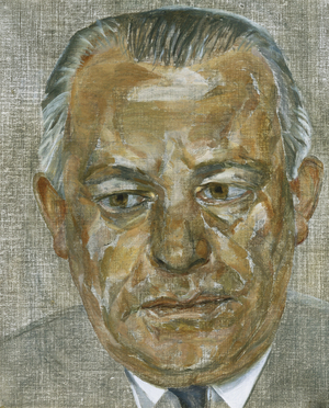 Portrait of a Man in a Grey Suit, 1959-60 (oil on canvas)