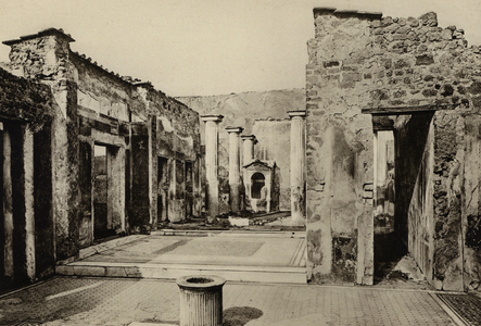 Pompei: Casa del Poeta Tragico (b/w photo)
