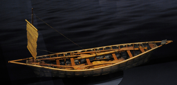 Image of Hide Boat, model showing an Inuit boat from Greenland