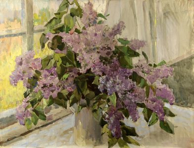 Still Life with Lilacs, 1969 (watercolour on paper)