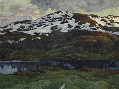 A Summer Evening near Kallsjön (oil on canvas)