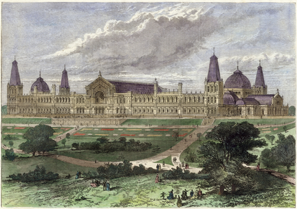 The Alexandra Palace (coloured engraving)
