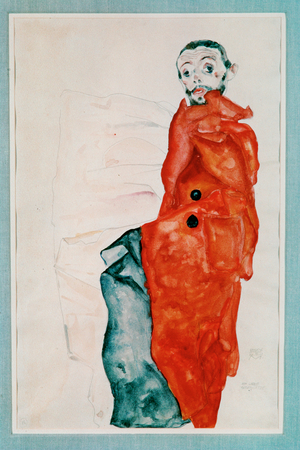 Selbstbildnis als Gefangener [Self-Portrait as a … (watercolour and pencil)