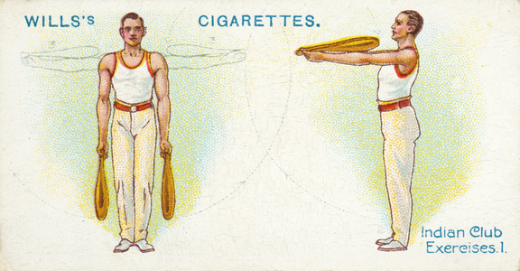 Indian Club Exercises, 1 (colour litho)