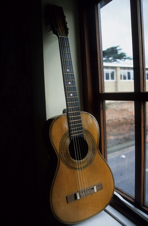 Spanish Guitar on window