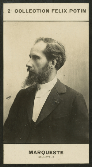 Laurent-Honore Marqueste, Sculpteur, 1848 (b/w photo)