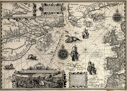 Nova Francia (New France), 1594 (copper engraving)