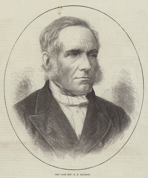 The late Reverend F D Maurice (engraving)