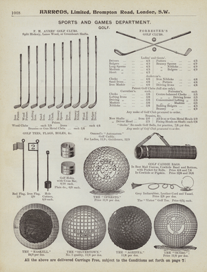 Page from Harrods catalogue, 1903 (litho)