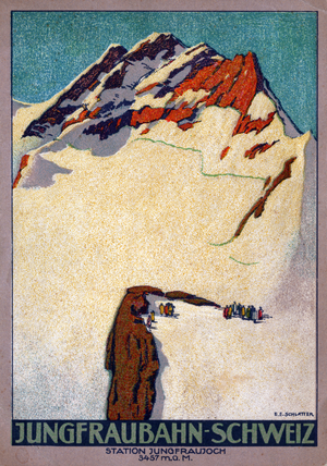 The Jungfraujoch. (illustration, circa 1920-1930)