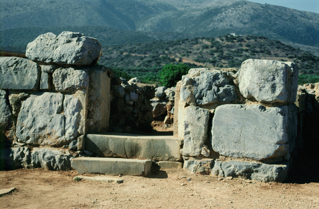 Entrance to the Palace of Mallia, Crete, Greece
