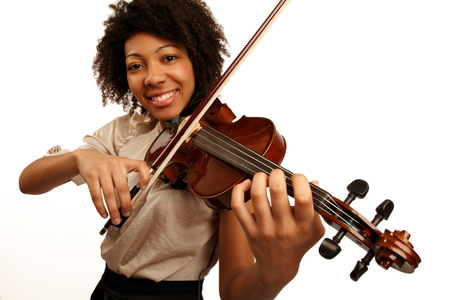 student violinist