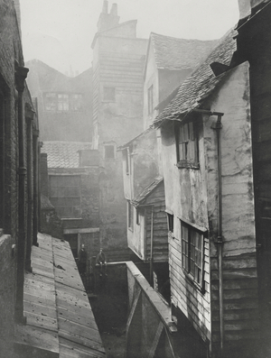 Cloth Fair, Smithfield, 1877 (b/w photo)