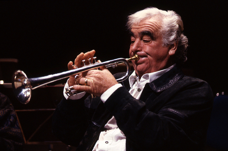 Maurice Andre performing, 1992. French trumpeter b. 24 May 1933.
