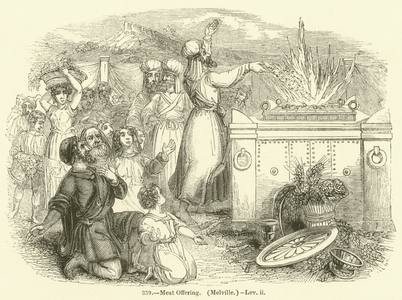 Meat Offering, Melville, Leviticus ii (engraving)