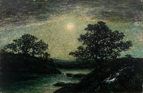 Silvery Moonlight (oil on canvas)