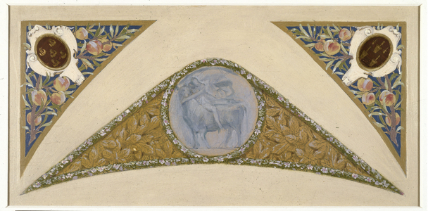 Sketch for the Festive Staircase of the Hôtel de Ville de Paris: Bull, ca. 1888 -1898 (oil on tracing paper)