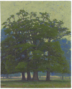 Oak Clump at Rousham, 2017 (oil on linen)