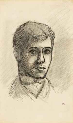 Self-portrait, 1885-86 (ink and pencil on paper & pencil on paper)