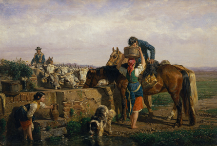 The Trough (oil on canvas)
