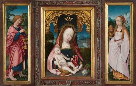 Triptych with Virgin and Child, 1505 (oil on panel)